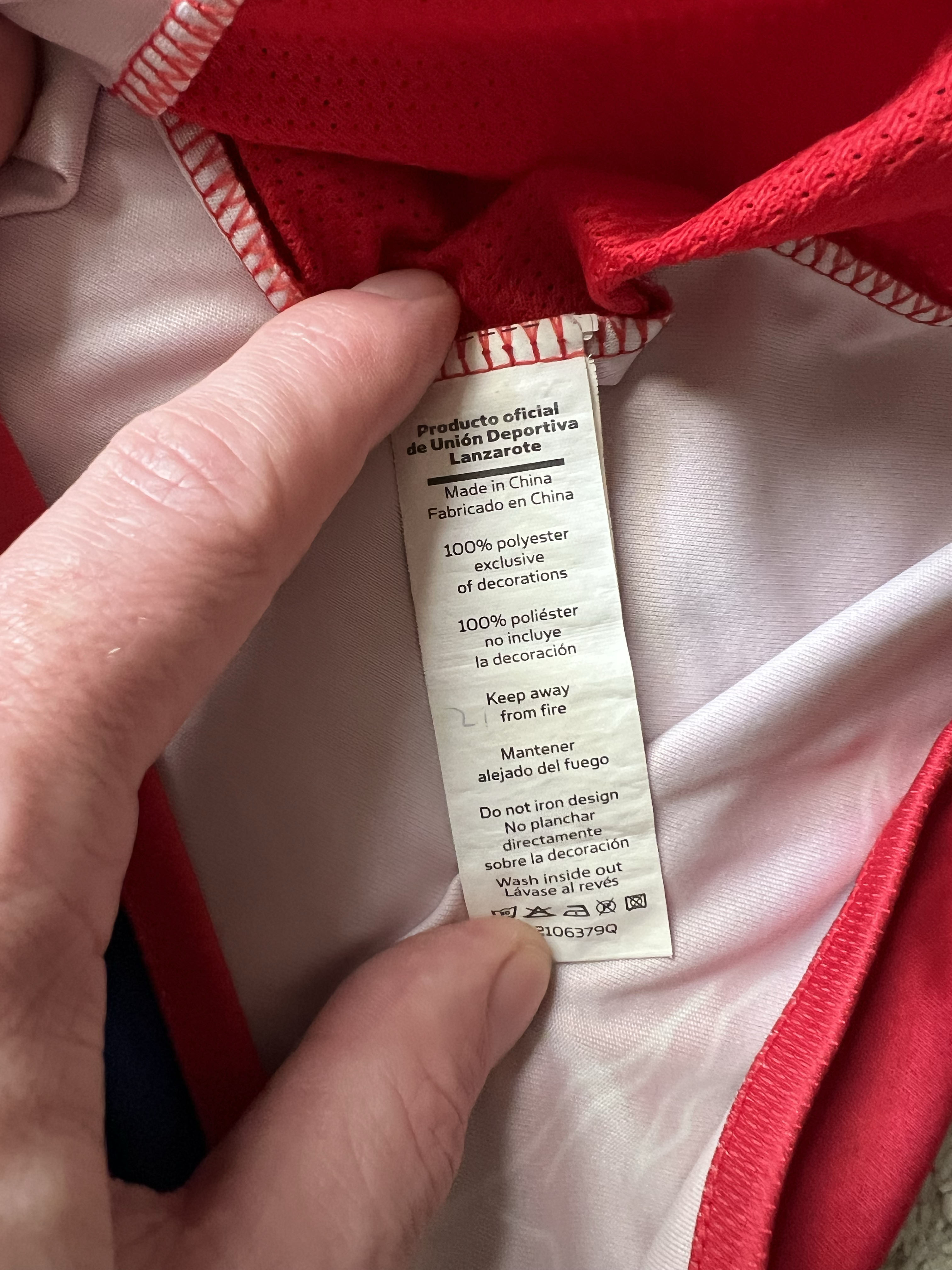 Authenticity evidence image of UD Lanzarote 2023/24 Home Shirt (Opel) - Men's Medium