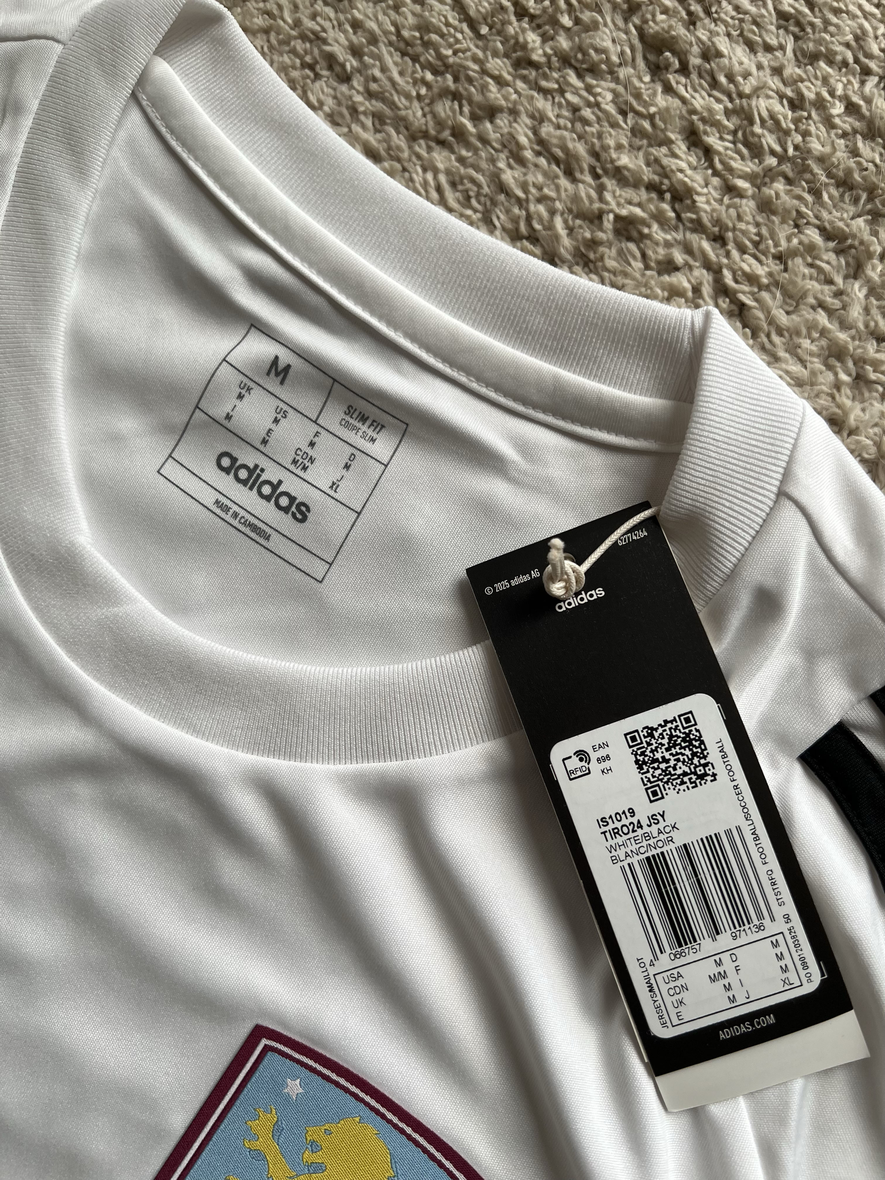 Authenticity evidence image of Aston Villa 2024/25 Adidas Away Special Edition Shirt (Aston Villa Foundation) - Men's Medium
