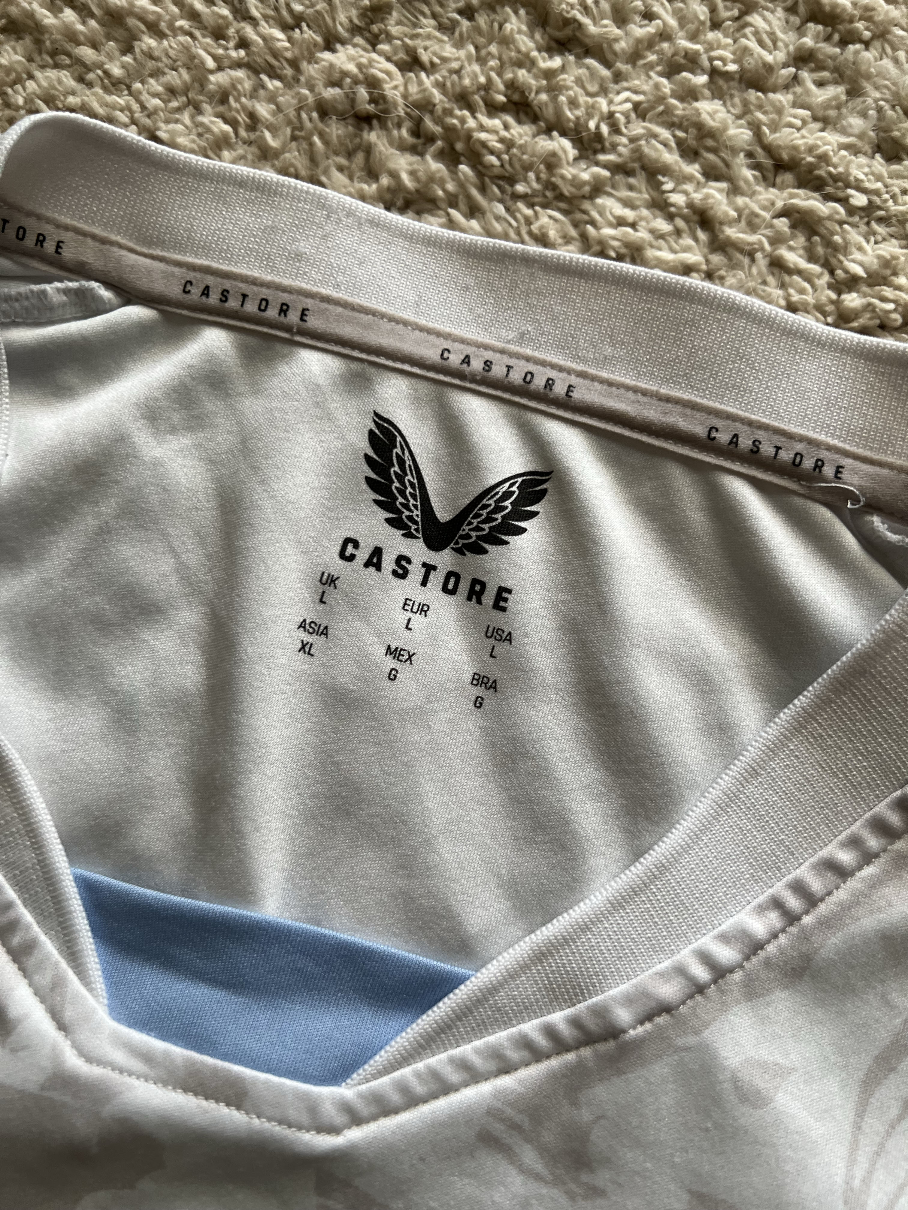 Authenticity evidence image of Aston Villa 2023/24 Castore Away Shirt (Acorns) - Men's Large