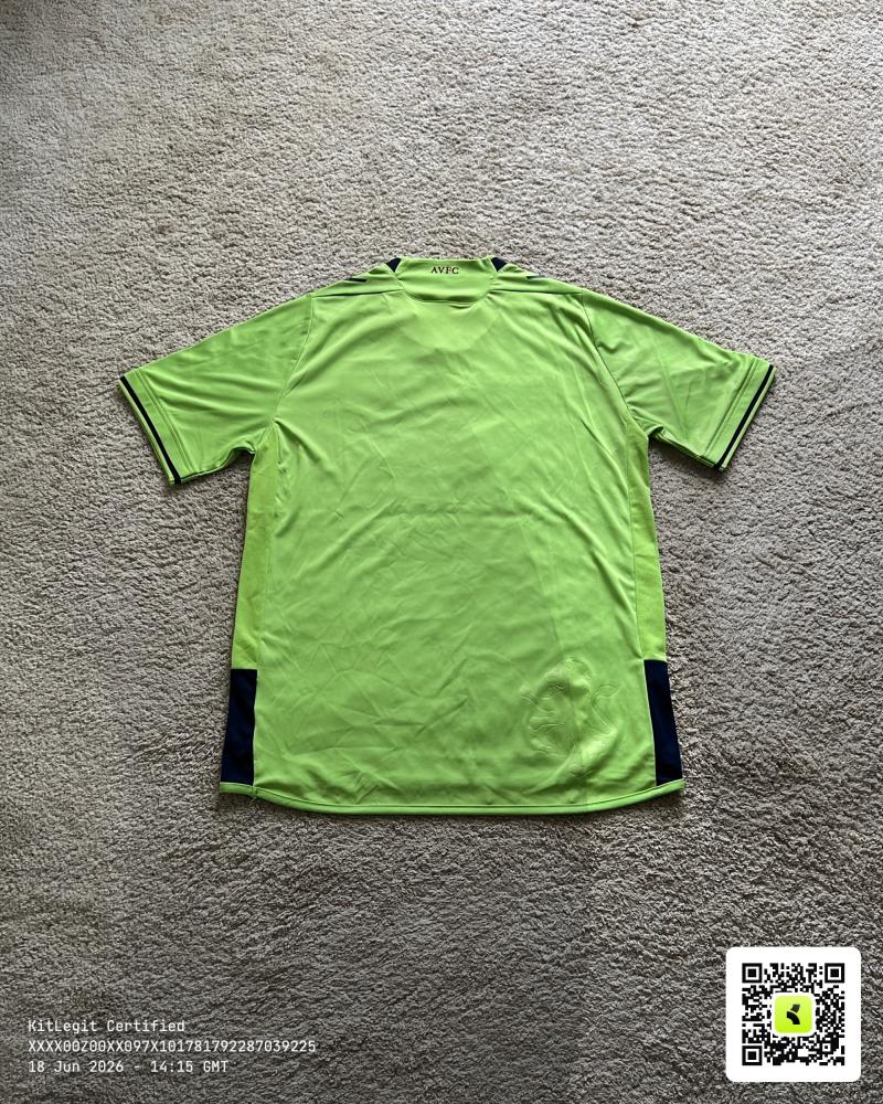 Rear of shirt