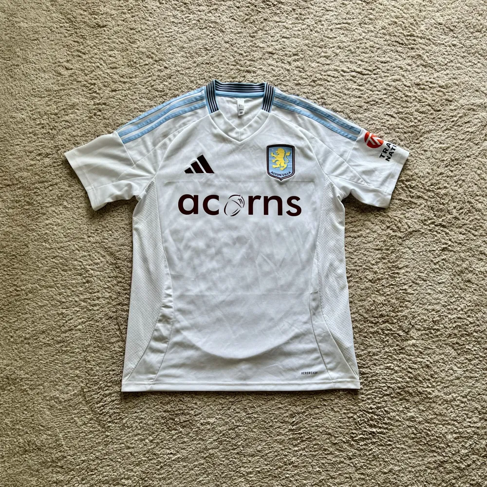 Front view of Aston Villa 2024/25 Adidas Away Shirt (Acorns) - Men's Medium