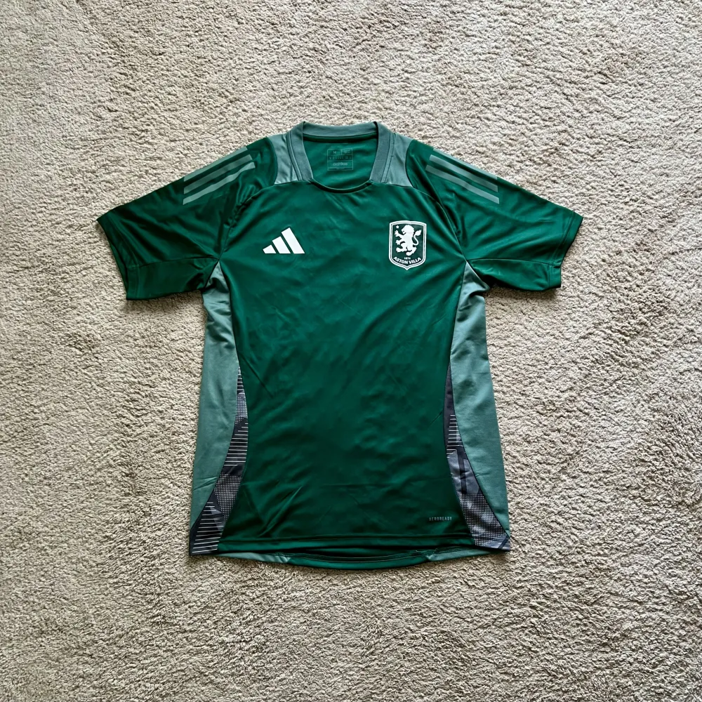 Front view of Aston Villa 2024/25 Adidas 3 Training Shirt - Men's Medium