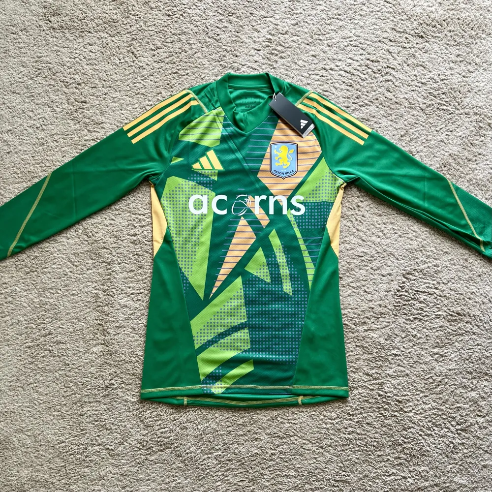 Front view of Aston Villa 2024/25 Adidas GK 1 Goalkeeper Pro Shirt (Acorns) - Men's Medium