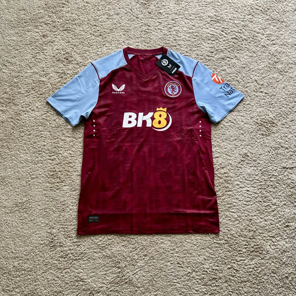 Front view of Aston Villa 2023/24 Castore Home Pro Shirt (BK8) - Men's Medium