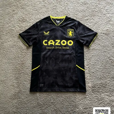 Front view of Aston Villa 2022/23 Castore 3rd Shirt (Cazoo) - Men's Medium
