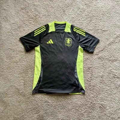 Front view of Aston Villa 2024/25 Adidas 1 Training Shirt - Men's Medium