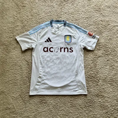 Front view of Aston Villa 2024/25 Adidas Away Shirt (Acorns) - Men's Medium