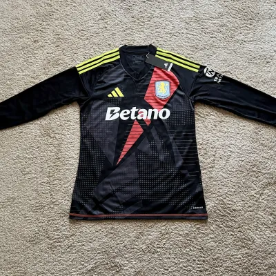 Front view of Aston Villa 2024/25 Adidas GK 2 Goalkeeper Shirt (Betano) - Men's Medium