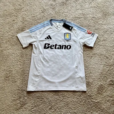 Front view of Aston Villa 2024/25 Adidas Away Shirt (Betano) - Men's Medium